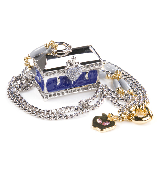 Silver Plated Multi Chain Snow White Chest With