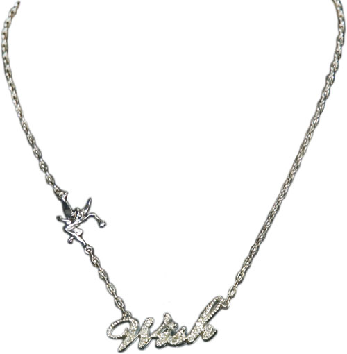 Silver Plated Tink Wish Necklace from Disney Couture