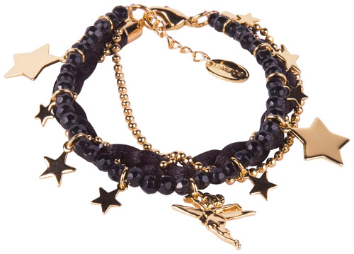 Disney Couture Starry Tink Multi Strand Charm Bracelet from