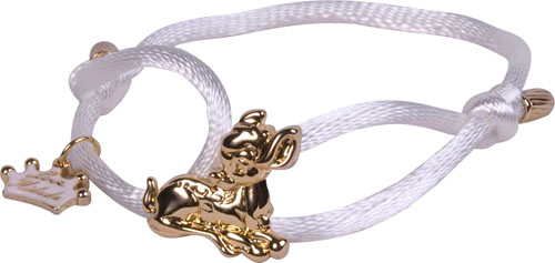 Disney Couture White Bambi Silk Cord Bracelet from Disney Couture
