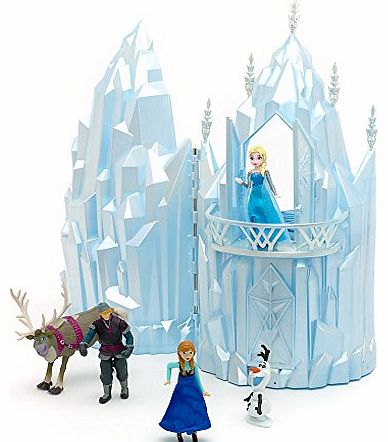 Elsa Musical Ice Castle Playset - From Disneys Frozen (includes 5x figures) - Castle lights up and plays ``Let it Go!``