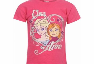 DISNEY Frozen Anna and Elsa T-Shirt Age 11-12