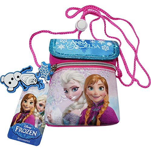 Frozen Anna Elsa Girls Pink Shoulder Neck Cord Handbag Coin Purse Bag Kids Childrens Toy