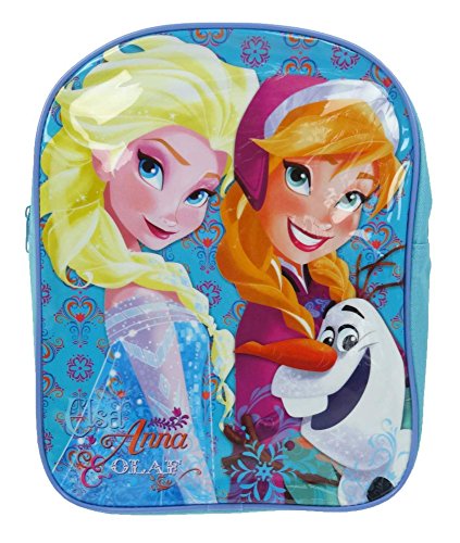 Disney Frozen Backpack Girls Schoolbag School Bag Rucksack Satchel - Elsa, Anna and Olaf - Officially Licensed