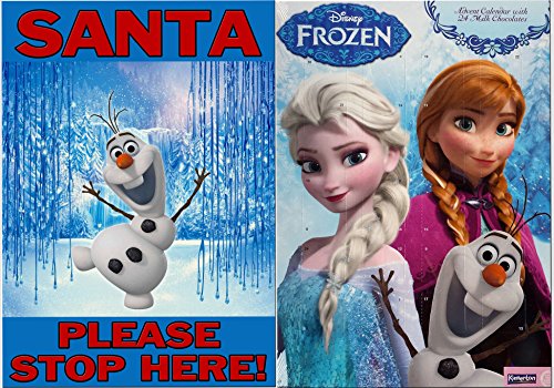 Disney Frozen * DISNEY FROZEN * Advent Calendar and Santa Sign Gift Pack - New for 2014