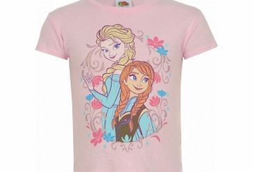 DISNEY Frozen Elsa and Anna T-Shirt Age 7-8