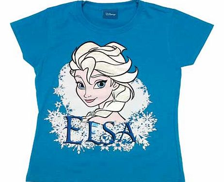 Disney Frozen Elsa Blue T-Shirt - 3-4 Years