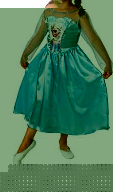 Elsa Girls Fancy Dress Costume -