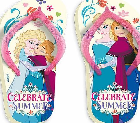 Disney Frozen Flip Flops Junior Size 11-11.5