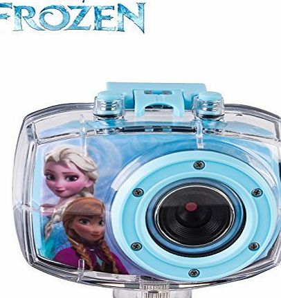 Disney Frozen Kids Action Cam Disney Frozen Underwater Waterproof Childrens Digital Camera 720p HD Video Recording featuring Anna and Elsa