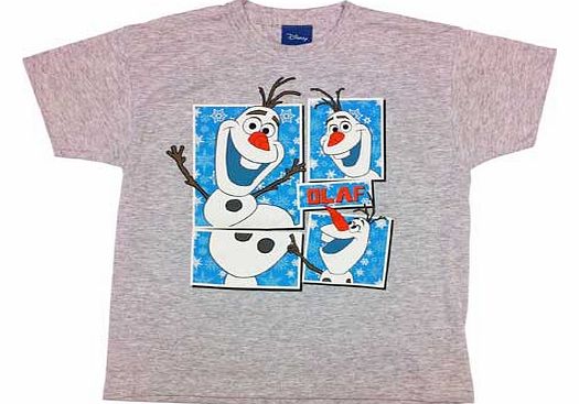 Disney Frozen Olaf Light Grey T-Shirt - 4-5 Years