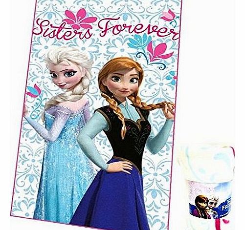 Disney Frozen Sisters Forever Fleece Blanket, Blue