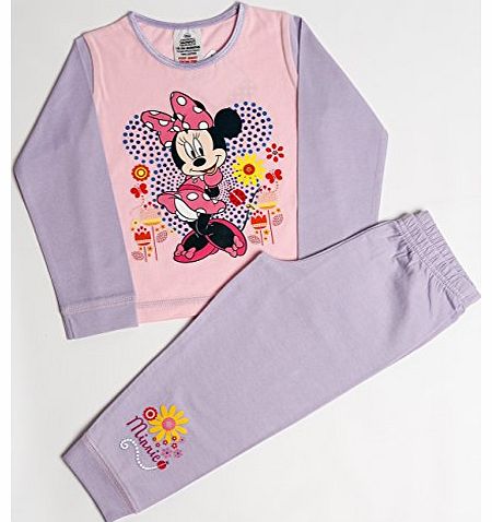 Girls Disney Minnie Mouse Flower Snuggle Fit Pyjamas Age 12-18 Months