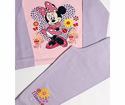 Disney Girls Disney Minnie Mouse Flower Snuggle Fit Pyjamas Age 18-24 Months