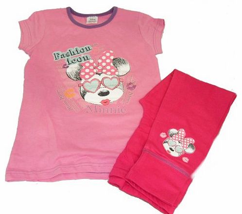 GIRLS DISNEY MINNIE MOUSE PYJAMAS PINK OFFICIAL CHARACTER PJS AGE 11-12 YEARS