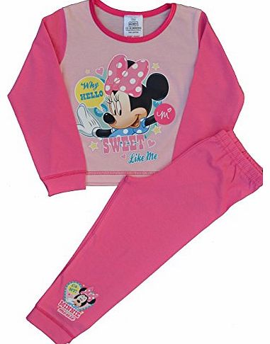 Disney Girls Disney Minnie Mouse Snuggle Fit Pyjamas Age 18-24 Months