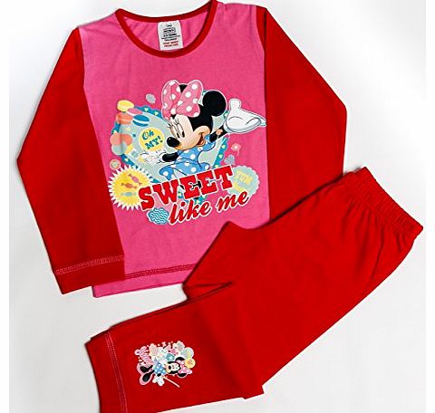 Disney Girls Disney Minnie Mouse Sweet Like Me Snuggle Fit Pyjamas Age 12-18 Months