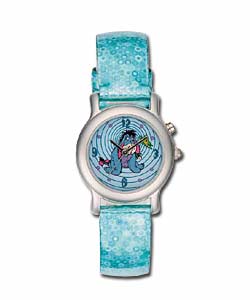 Girls Eeyore Light Sequence Strap Watch
