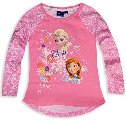 Disney Girls Official Disney Frozen Top Kids Princess Elsa T Shirt New Age 4 5 6 8 yrs