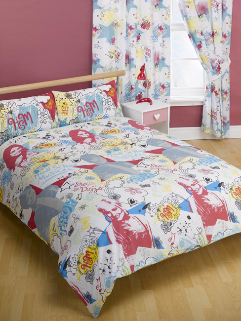 High School Musical Double Duvet Cover Scribbles Design Bedding - Special Low Price