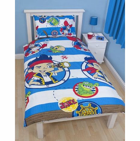 Disney Jake amp; The Neverland Pirates Doubloon Reversible Duvet Set - Single