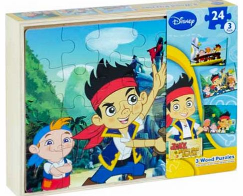 Jake and the Never Land Pirates 3 Wooden Puzzles