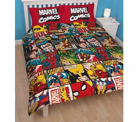Disney Marvel Comics Defenders Double Rotary Duvet Set