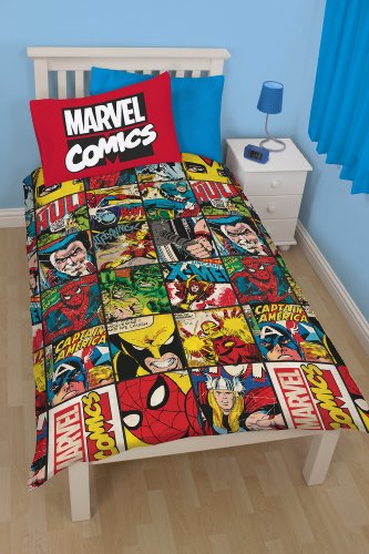 Disney Marvel Comics Defenders Single Rotary Duvet Set