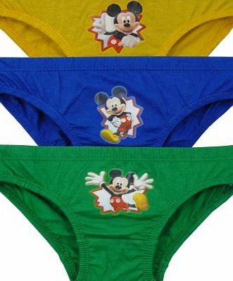 Disney Mickey Mouse 3 Pack Boys Pants / Briefs