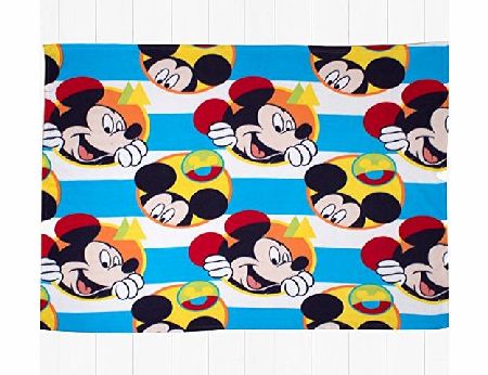 Disney Mickey Mouse Boo Rotary Fleece Blanket, Multi-Colour