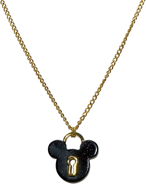 Disney Mickey Mouse Padlock Charm Necklace