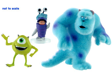 disney MicroWorld - Disney Pixar Monsters Inc Figure Pack