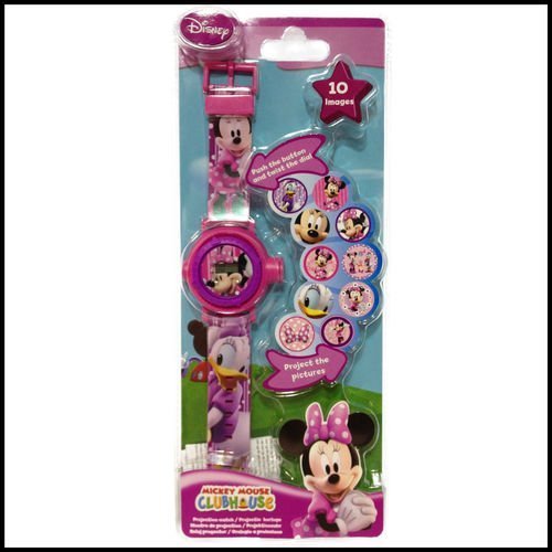 Minnie Mouse Clubhouse Projection Watch LCD Digital Watch Date and Time Functions