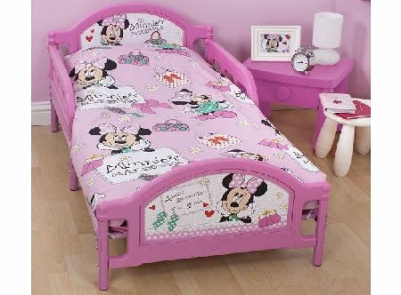 Disney Minnie Mouse Makeover Junior Rotary 4 Piece Bedding Bundle Set