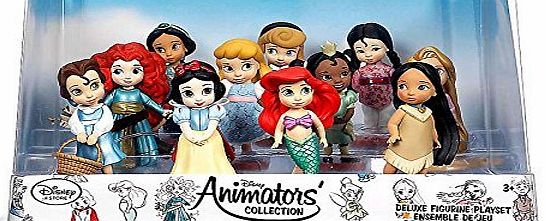 Disney New Disney Store Animator Collection Figure Set Playset Petite Princesses Toy 3 