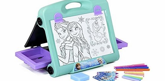 Disney Official Disney Frozen Travel Art Easel Set Stationery Creative Kids Coloring (FAE1)