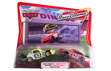 disney Pixar Cars - Diecast Movie Moments - Leakless No.52 and No Stall No.123