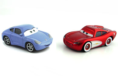 Pixar Cars - Diecast Movie Moments - Sally and Cruisin`McQueen