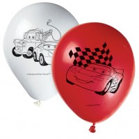 disney Pixar Cars Latex Party Balloons - 8 in a pack