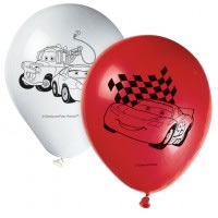 Pixar Cars Latex Party Balloons - 8 in a pack