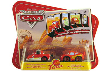 Pixar Cars Mini Adventures - Hudson Hornet and Lightning McQueen
