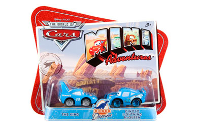 Pixar Cars Mini Adventures - The King and Dinoco Lightning McQueen