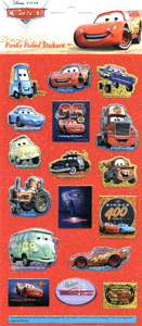 disney Pixar Cars Sticker Sheet