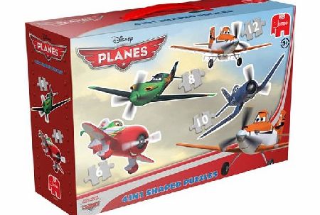 Disney Planes 4-in-1 Shaped Jigsaw Puzzles