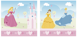 disney Princess Canvas Twin Pack Pictures