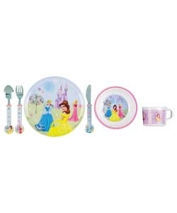 Princess Childrens 6 Piece Dinner Set