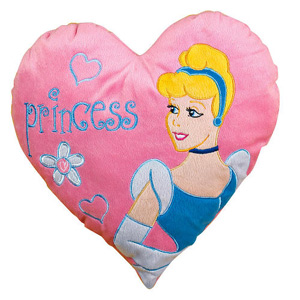 Disney Princess Cinderella Heart Shaped Cushion