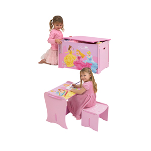 DISNEY Princess Desk and Stool and Toybox