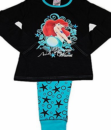 Disney Princess Girls Disney Princess Little Mermaid Ariel PJs Pyjamas Set Aqua (5-6 Years)