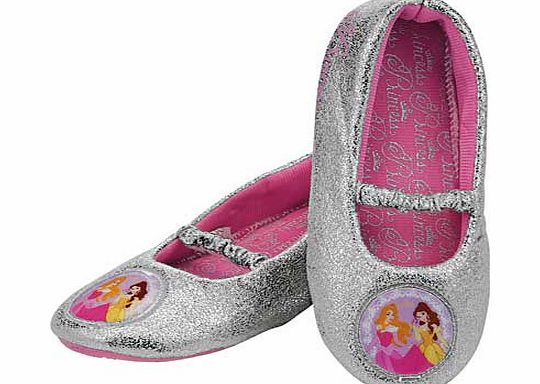 Disney Princess Girls Grey Slippers - Size 10